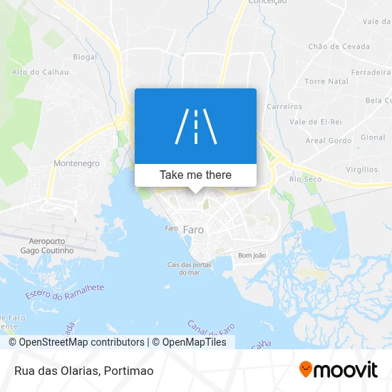 Rua das Olarias map