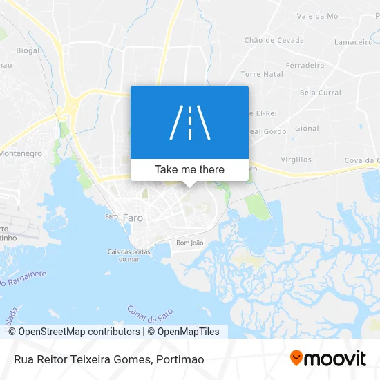 Rua Reitor Teixeira Gomes map