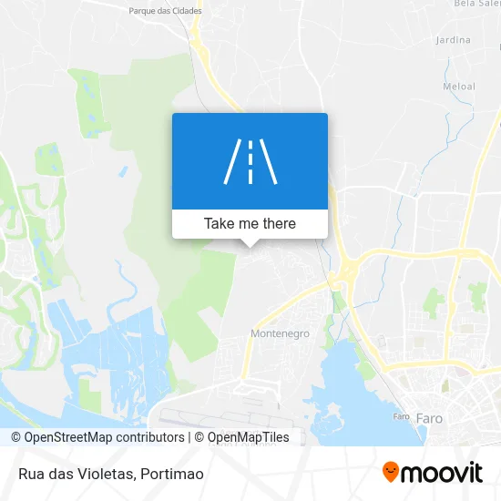 Rua das Violetas map