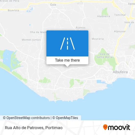 Rua Alto de Patroves map