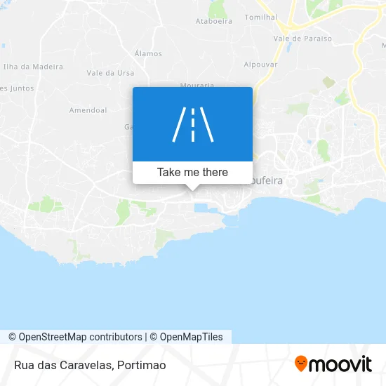 Rua das Caravelas map