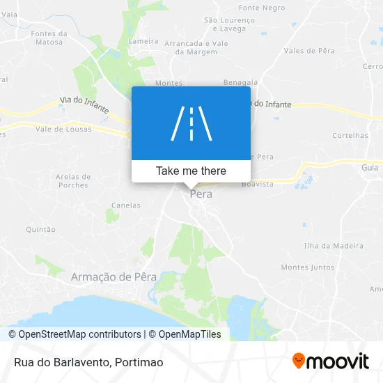 Rua do Barlavento map
