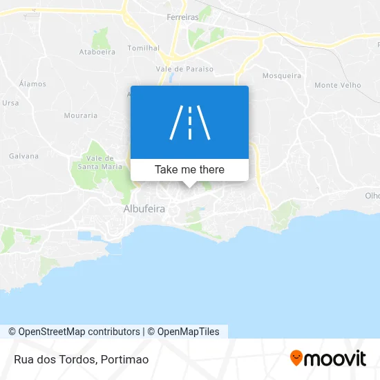 Rua dos Tordos map