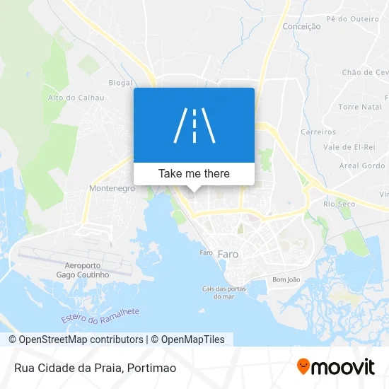 Rua Cidade da Praia map