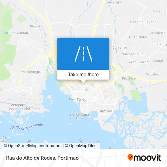 Rua do Alto de Rodes map