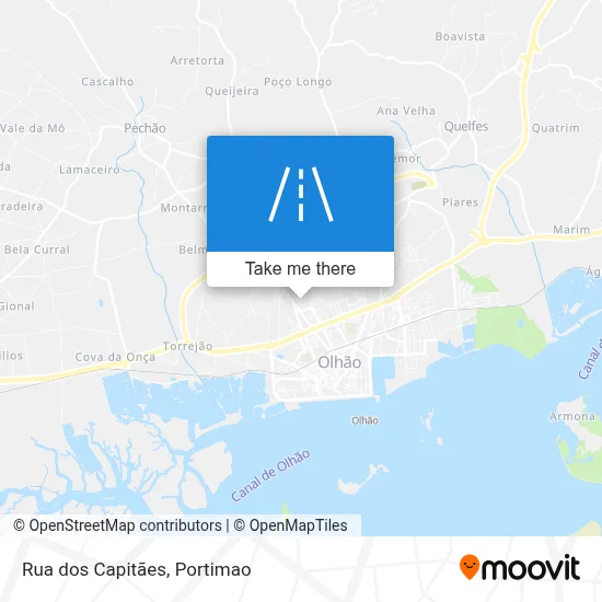 Rua dos Capitães map