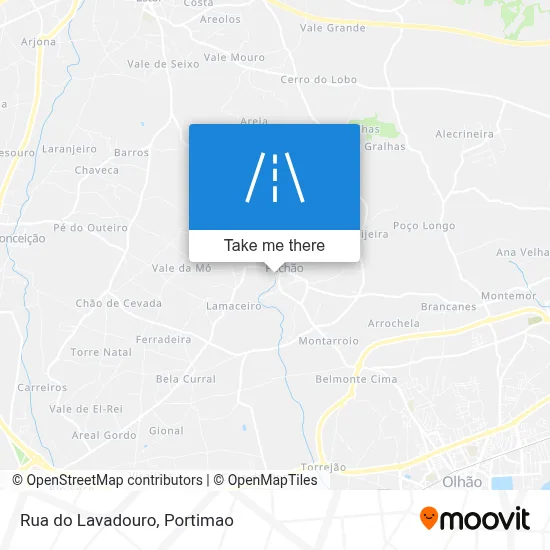Rua do Lavadouro map