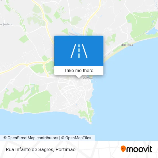 Rua Infante de Sagres map