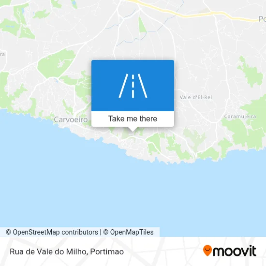 Rua de Vale do Milho map