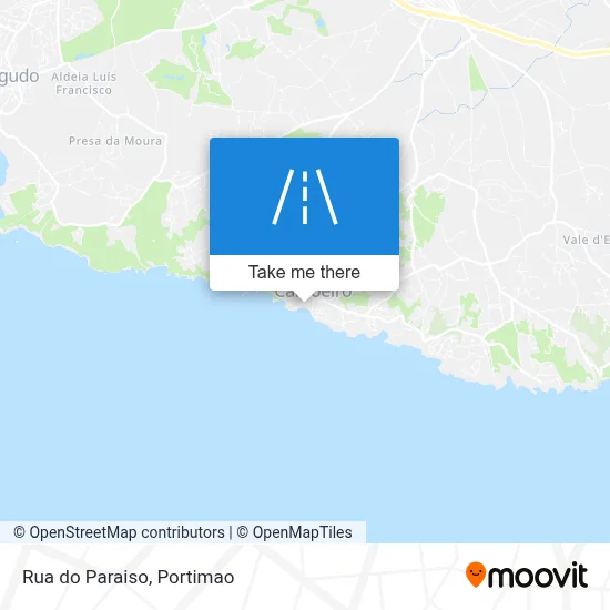 Rua do Paraiso map