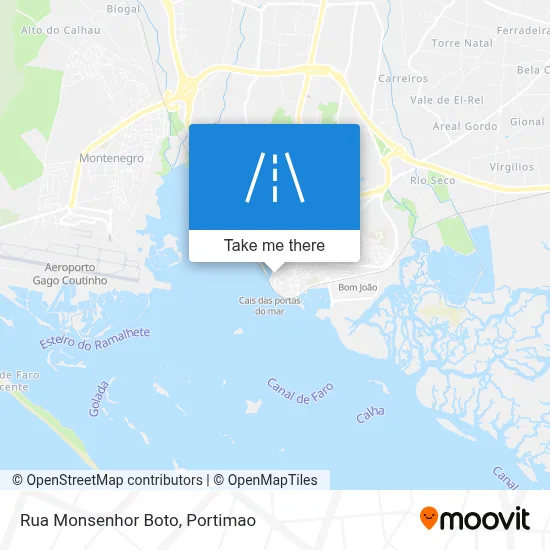 Rua Monsenhor Boto map