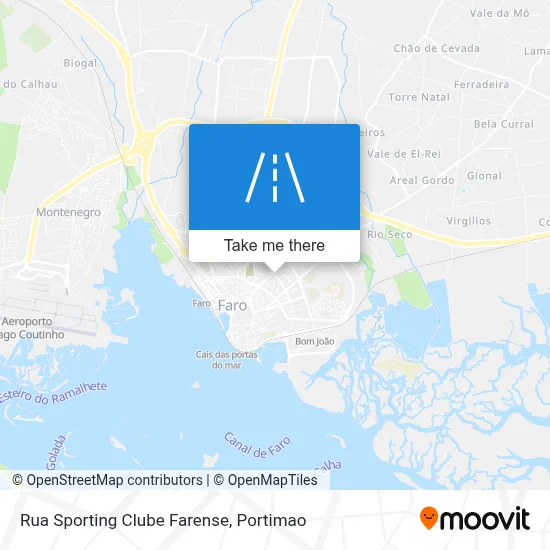 Rua Sporting Clube Farense map