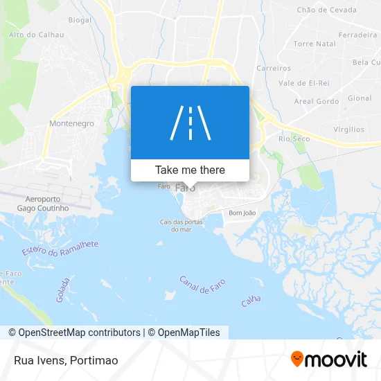 Rua Ivens map