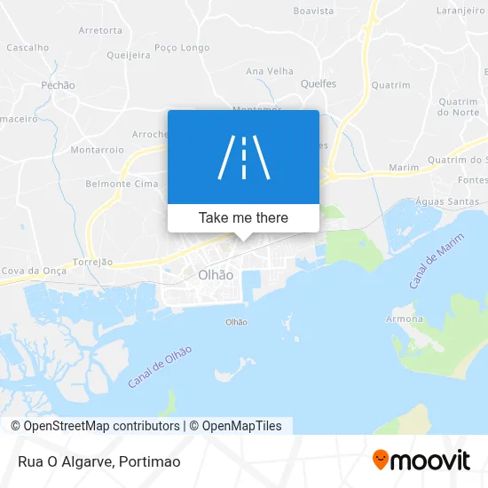 Rua O Algarve map