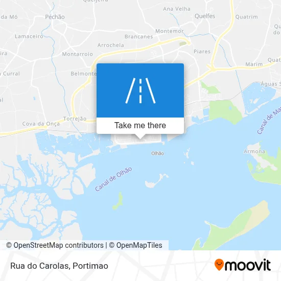 Rua do Carolas map