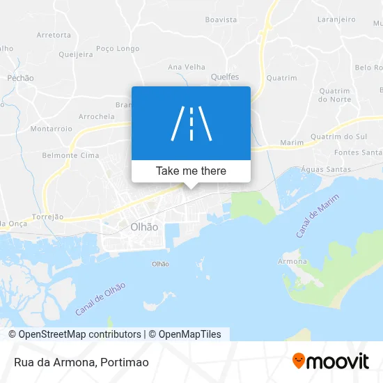 Rua da Armona map
