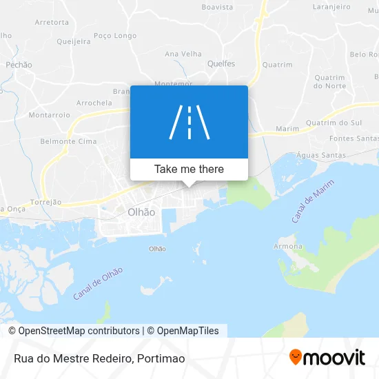 Rua do Mestre Redeiro map