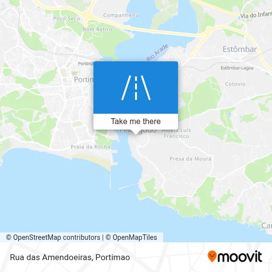 Rua das Amendoeiras map