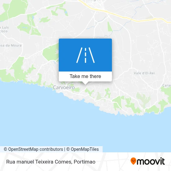Rua manuel Teixeira Comes map