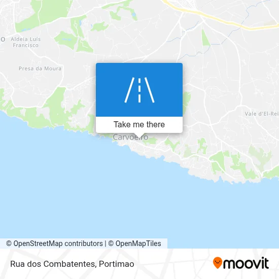 Rua dos Combatentes map
