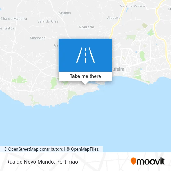 Rua do Novo Mundo map
