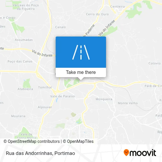 Rua das Andorrinhas map