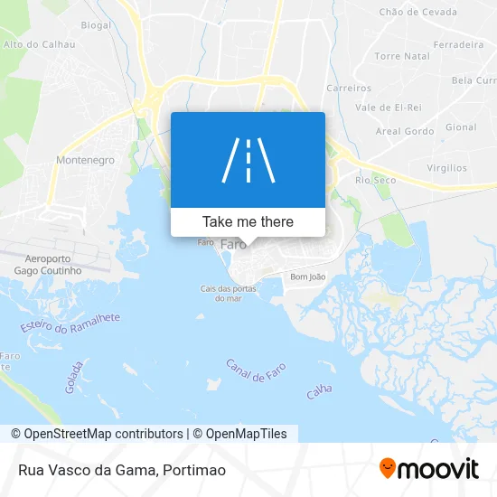 Rua Vasco da Gama map