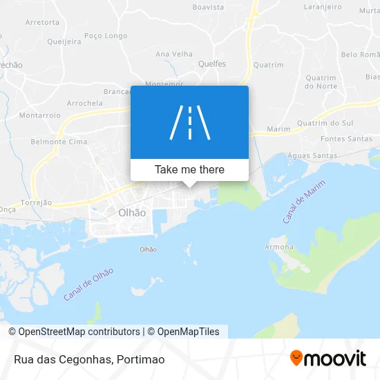 Rua das Cegonhas map