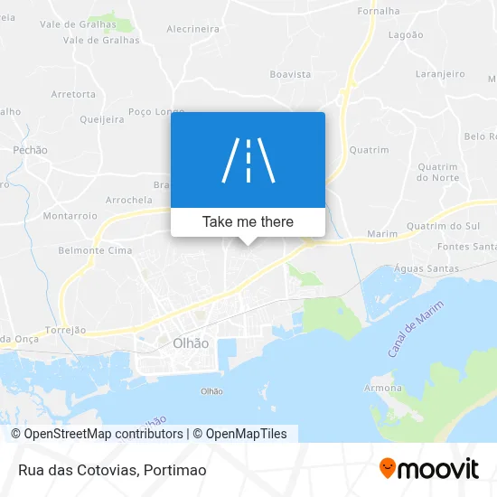 Rua das Cotovias map