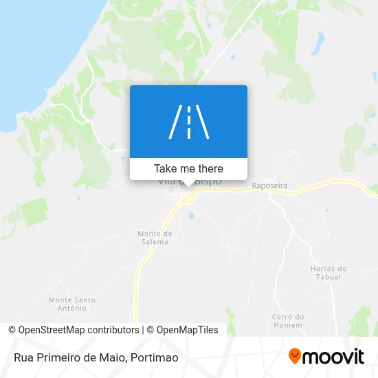 Rua Primeiro de Maio map