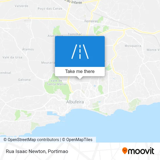 Rua Isaac Newton map