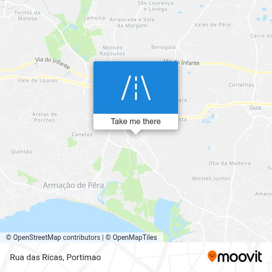 Rua das Ricas map