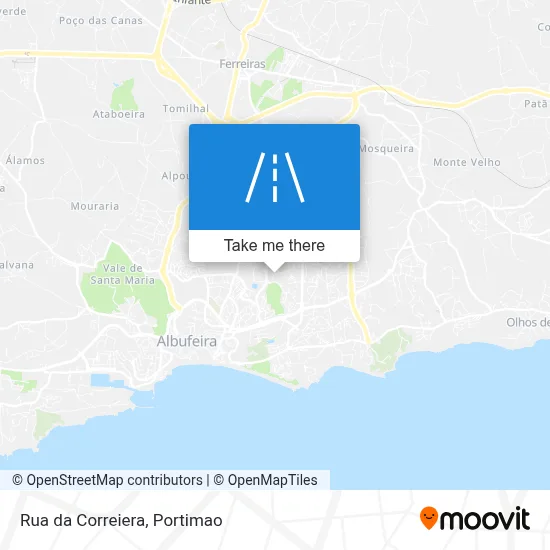 Rua da Correiera map