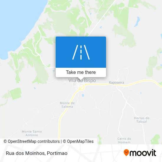 Rua dos Moinhos map
