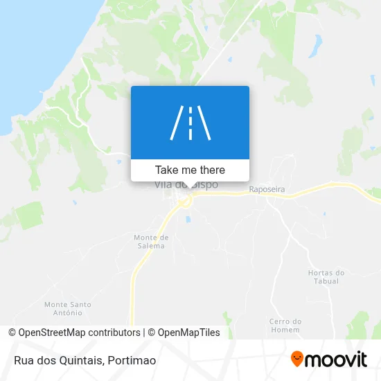 Rua dos Quintais map