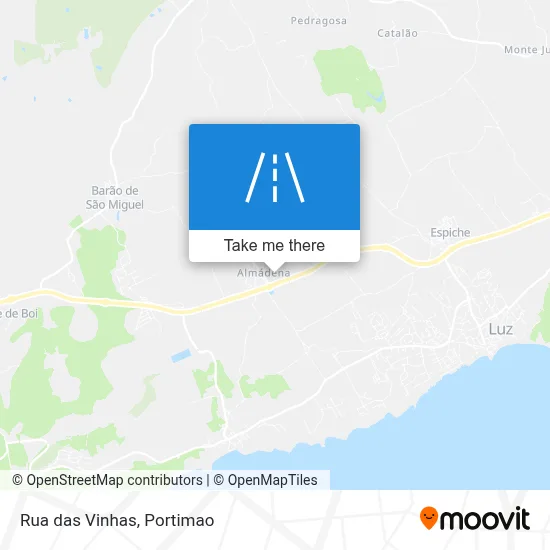 Rua das Vinhas map