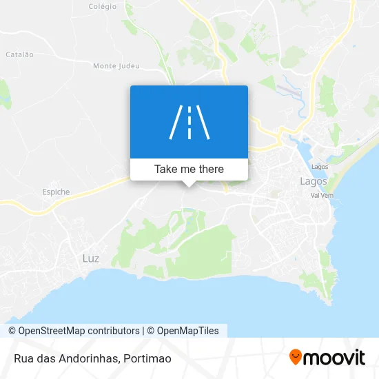 Rua das Andorinhas map