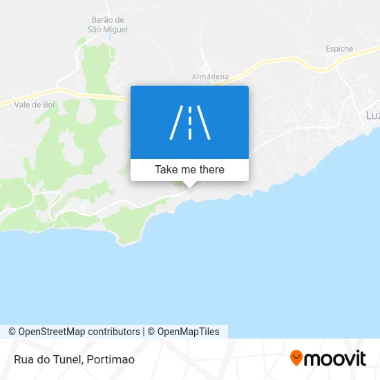 Rua do Tunel map
