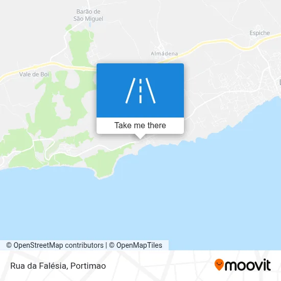 Rua da Falésia map