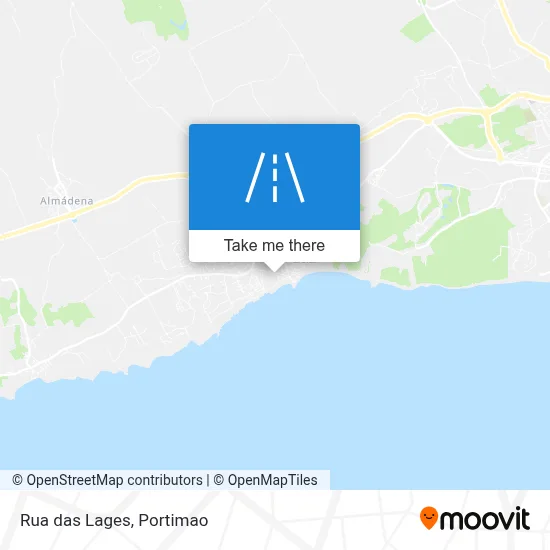 Rua das Lages map