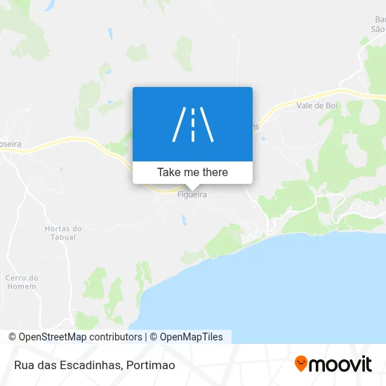 Rua  das Escadinhas map