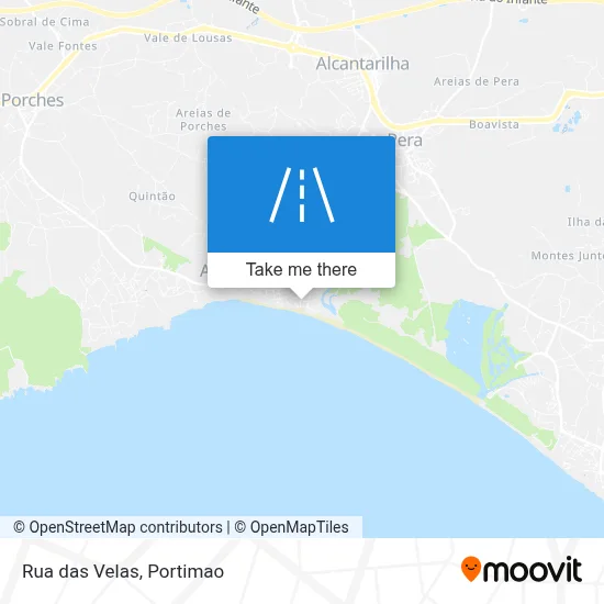 Rua das Velas map