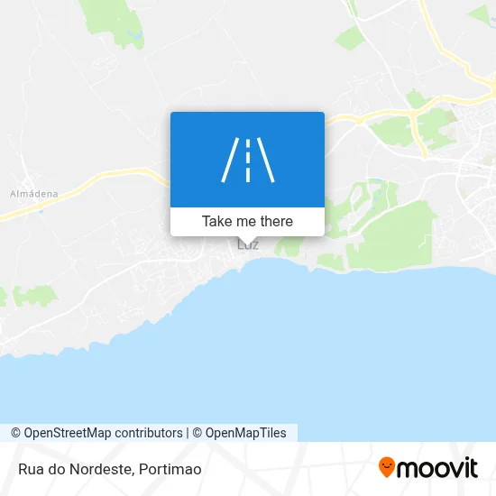 Rua do Nordeste map