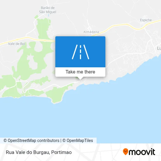 Rua Vale do Burgau map