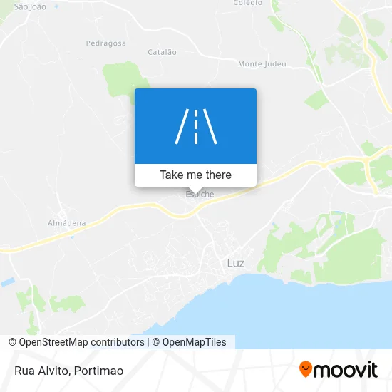 Rua Alvito map