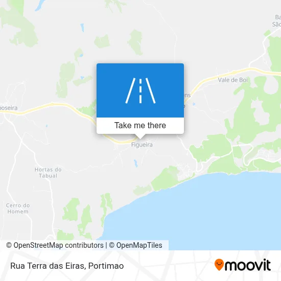 Rua Terra das Eiras map