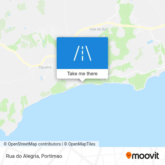 Rua do Alegria map
