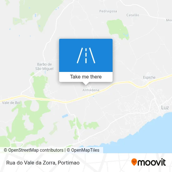 Rua do Vale da Zorra map