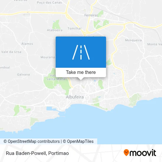 Rua Baden-Powell map