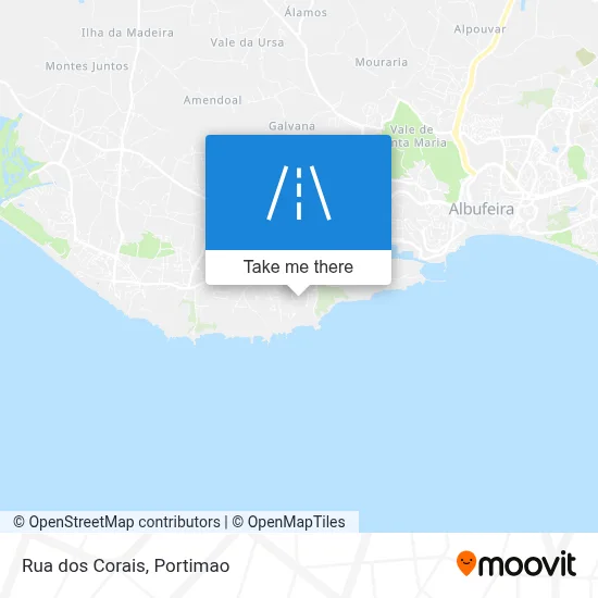Rua dos Corais map